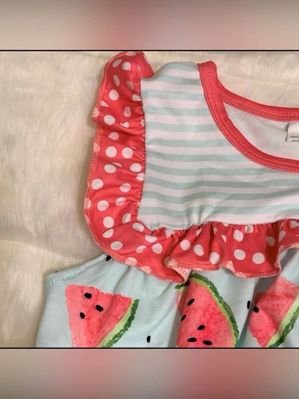 NEW Toddler Girl's Boutique Watermelon Summer 2PC Short Set 12-18 Months